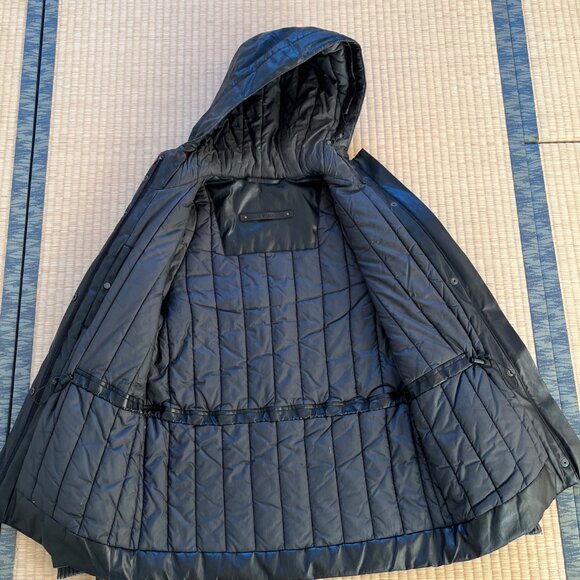 m0851 black winter jacket - Picture 5 of 7